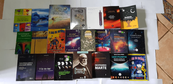 Imagem 3 – 22 livros doados para a biblioteca do IFSP