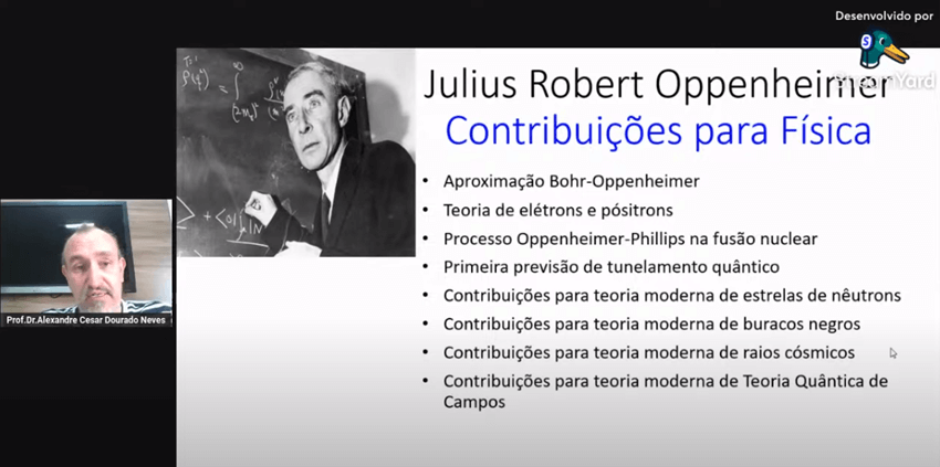 Imagem 4 – Slide sobre Oppenheimer