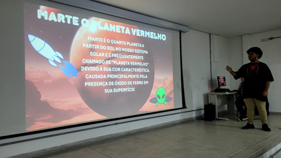 Imagem 28 – Caio em sua apresentação na sexta-feira