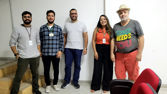 Imagem 2 – Professores Karel, Alex, José Roberto, Jadilene e Ricardo