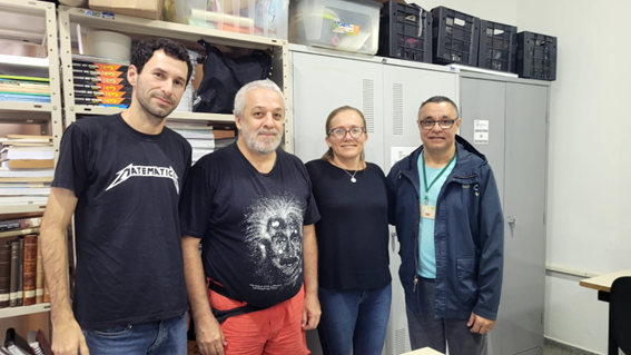 Imagem 7 – Professores Nelson, Ricardo, Marilene e Luis Américo
