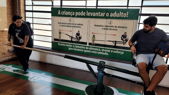 Imagem 11 – Experiência com alavanca