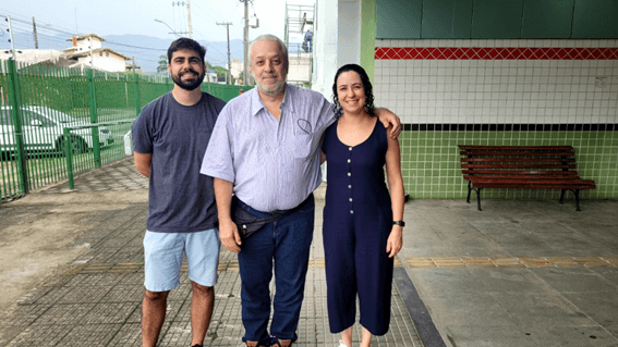 Imagem 3 – Professores Karel, Ricardo e Natália
