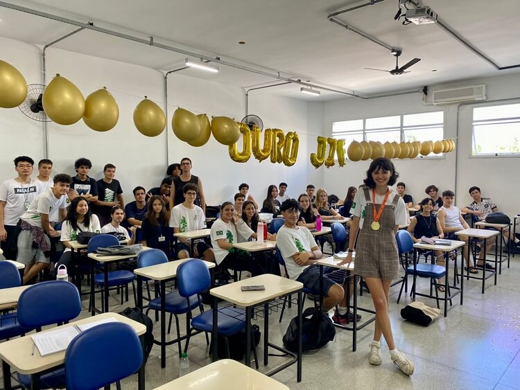 Imagem 4 – Comemoração da turma do 2º ano do integrado.