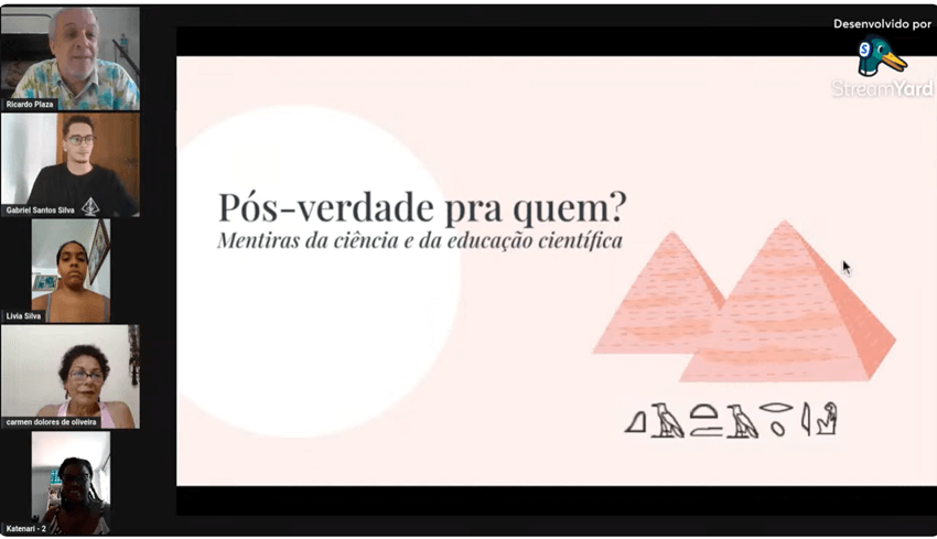 Imagem 3 – Slide inicial da apresentação da professora Katemari