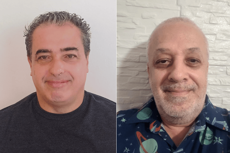 Imagem 1 – Flávio Gil Alves Paiva e professor Ricardo Plaza