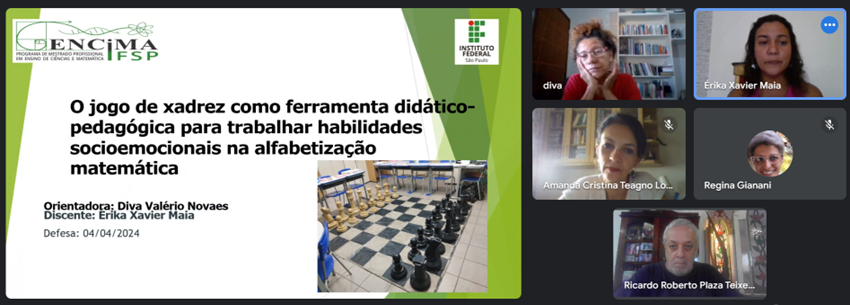 Imagem 3 – Slide inicial apresentado por Érika