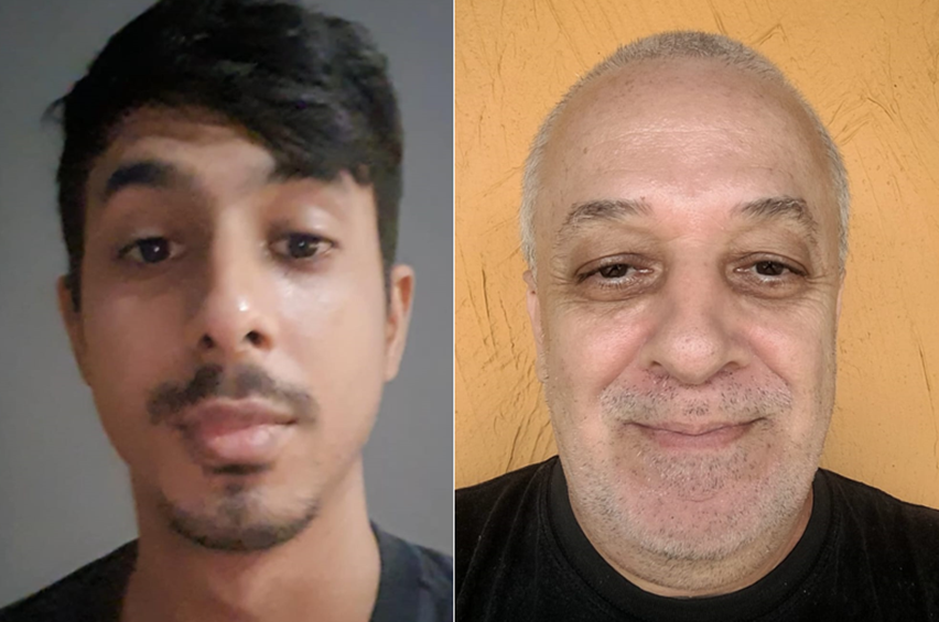 Imagem 1 – Kauê Marques Barbosa e o professor Ricardo Plaza