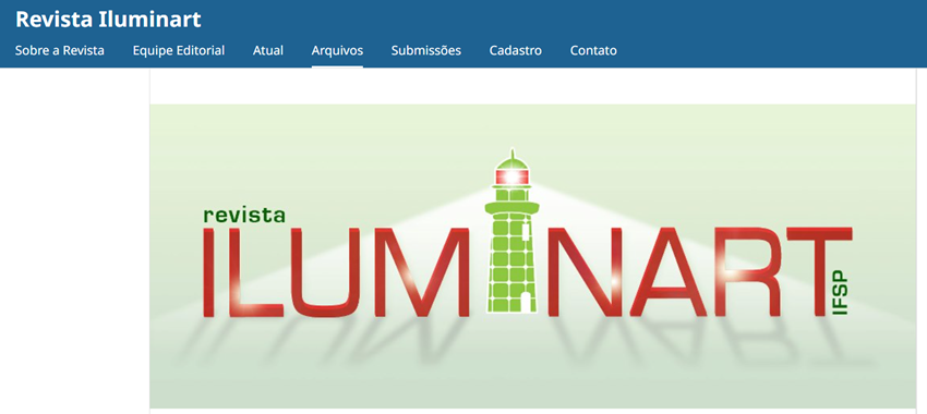 Imagem 4 – Site da Revista Iluminart