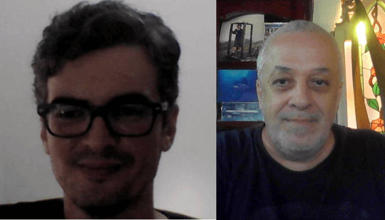 Imagem 6 – Bruno Henrique Torres e professor Ricardo Plaza