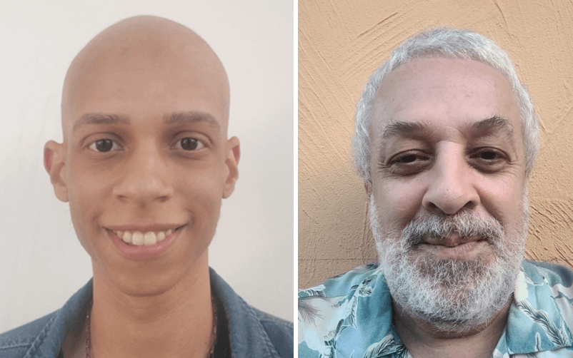 Imagem 1 – Jonathan Campos Souza e professor Ricardo Plaza