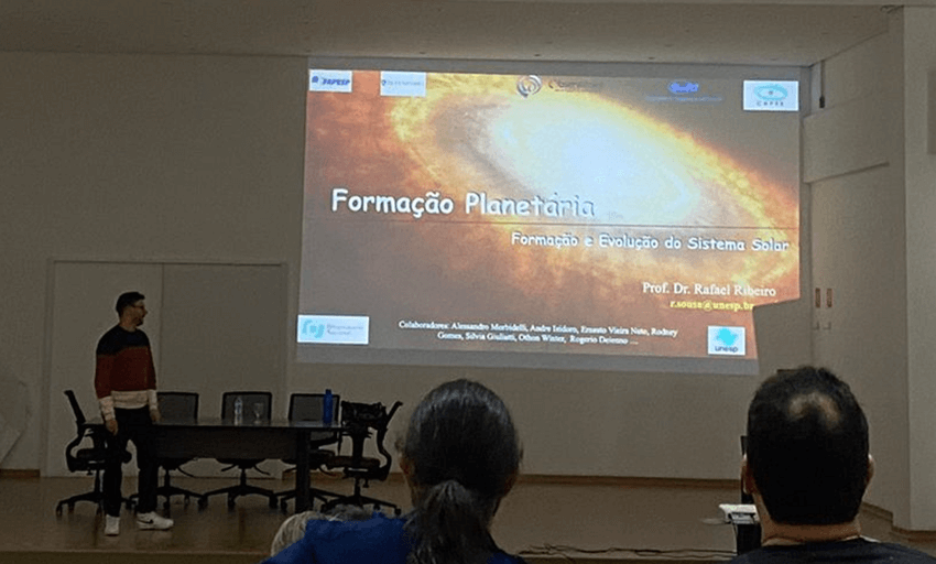 Imagem 22 – Palestra sobre formação planetária