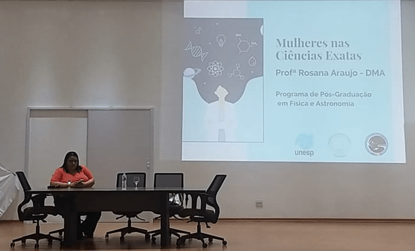 Imagem 23 – Palestra sobre mulheres nas ciências exatas