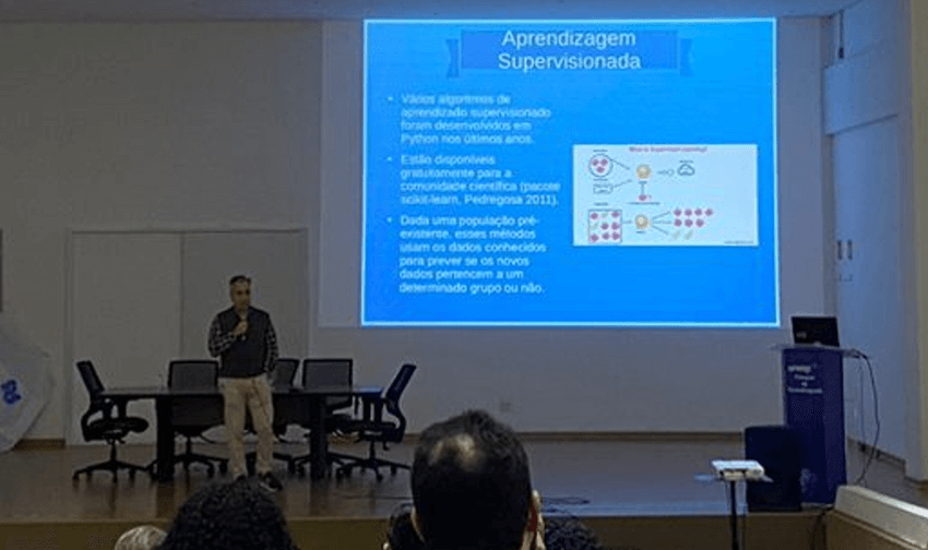 Imagem 24 – Palestra sobre Inteligência Artificial aplicada à Astronomia Dinâmica