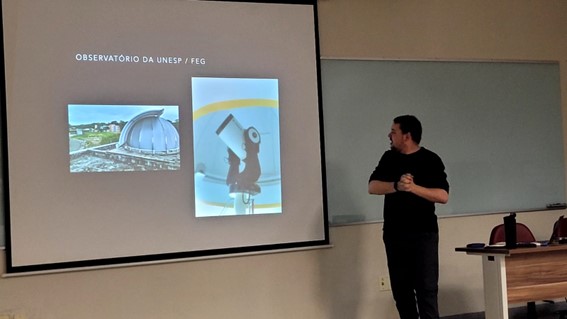 Imagem 25 – Palestra sobre o Observatório da UNESP de Guaratinguetá