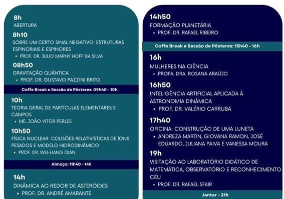 Imagem 8 – Programação da quinta-feira, 15 de agosto de 2024