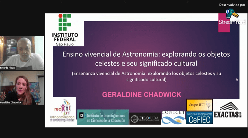 Imagem 3 – Slide inicial da apresentação da professora Geraldine