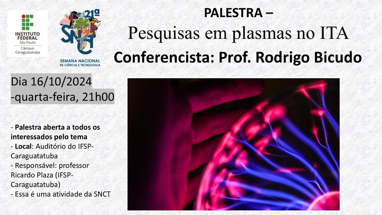 Imagem 6 – Cartaz de divulgação da palestra de Rodrigo Bicudo