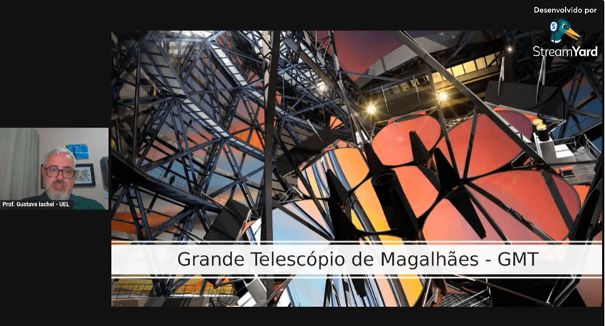 Imagem 4 – Slide sobre o Grande Telescópio de Magalhães