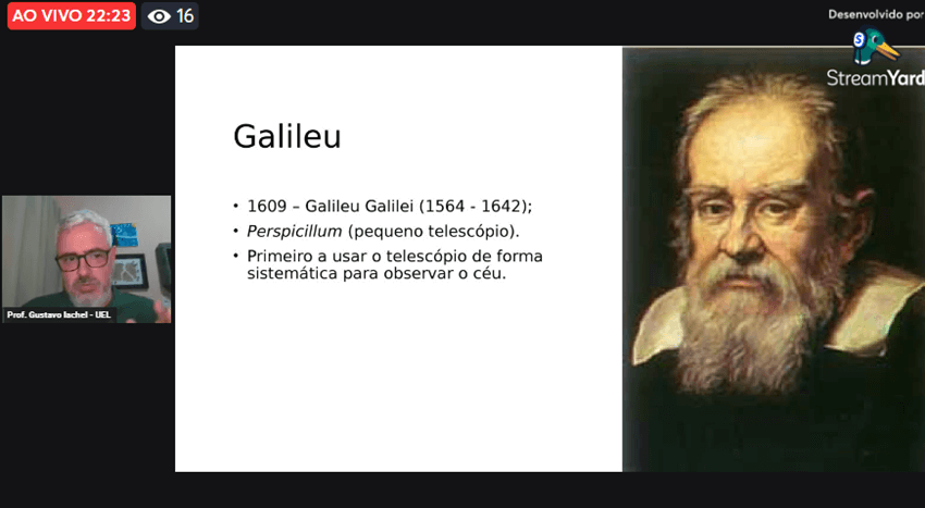 Imagem 6 – Slide sobre Galileu