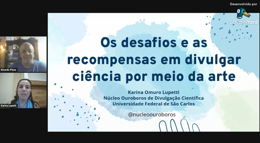 Imagem 3 – Slide inicial da apresentação da professora Karina