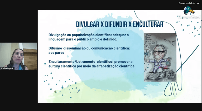 Imagem 6 – Slide sobre divulgar, difundir e enculturar