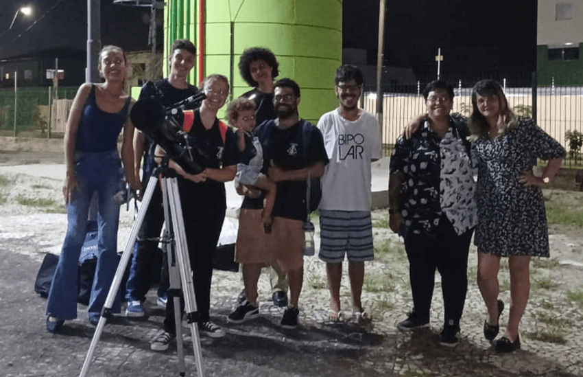Imagem 4 – Alguns dos participantes no início das observações