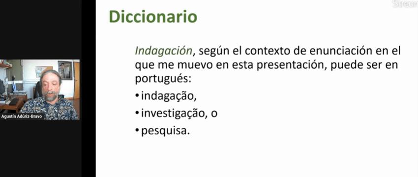 Imagem 4 – Slide apresentado pelo professor Agustín