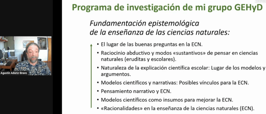 Imagem 5 – Slide sobre o programa de investigação do grupo GEHyD