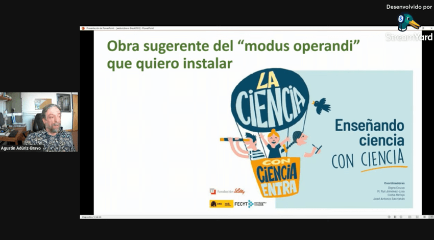 Imagem 6 – Slide sobre obra tratada na webconferência