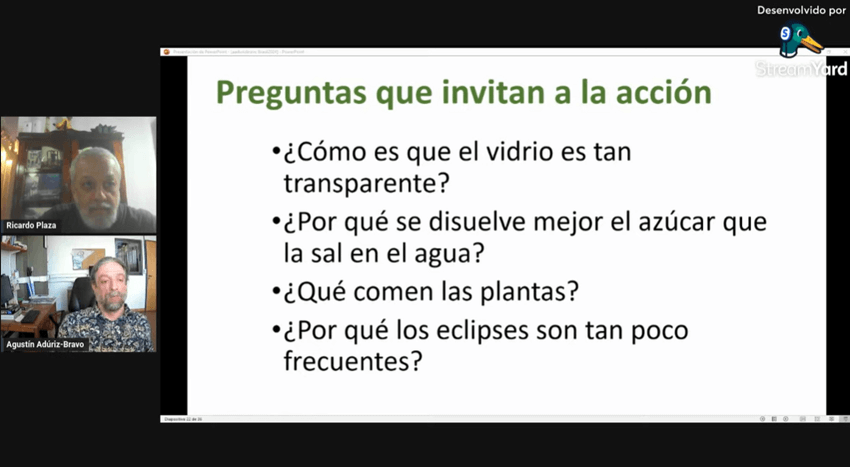 Imagem 7 – Slide com exemplo de perguntas que convidam à ação