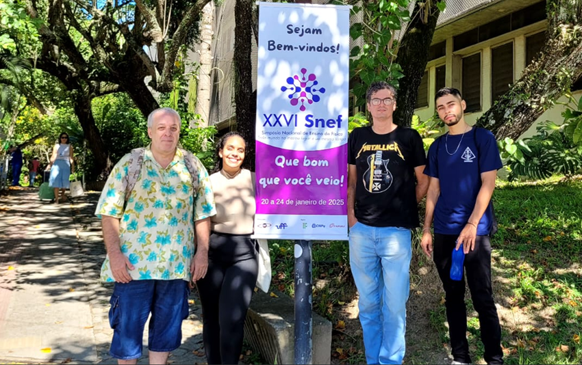 Imagem 1 – Ricardo, Livia, Bruno e José Walter na UFF