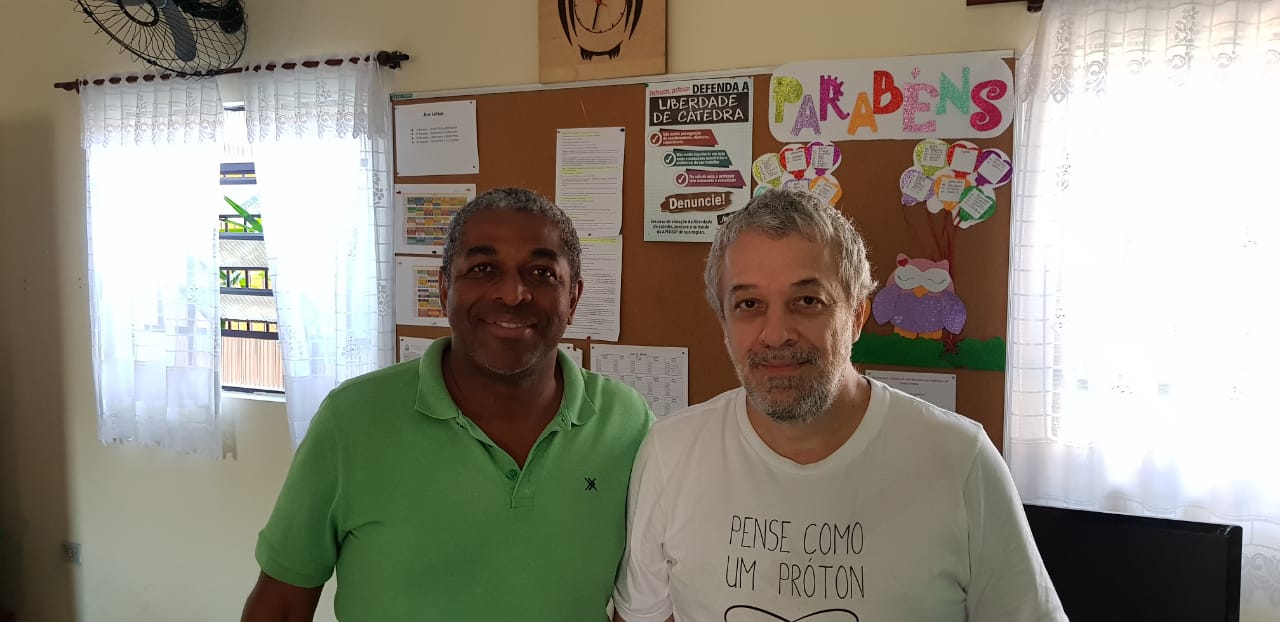 Professores Edilton Nascimento e Ricardo Plaza