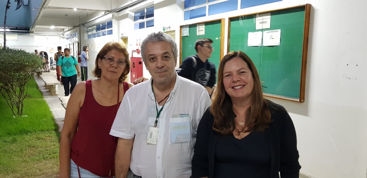 Professores Fátima, Ricardo e Sueli