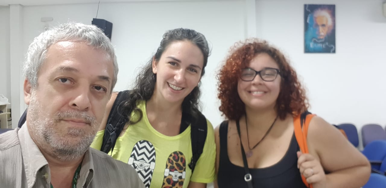 Ricardo, Mohara e Larissa, após os vídeos exibidos na 5ª feira de manhã