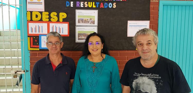 Foto: Professores Osmar, Lenira e Ricardo