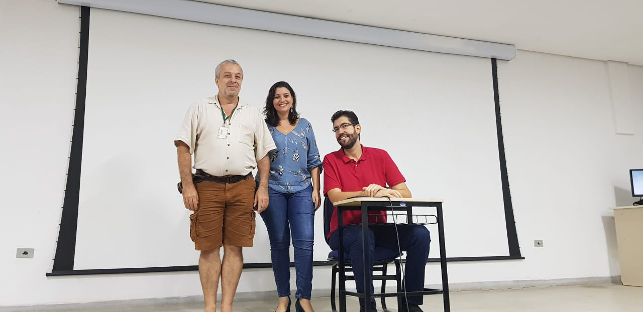 Foto: Professores Ricardo, Sheyla e Newton