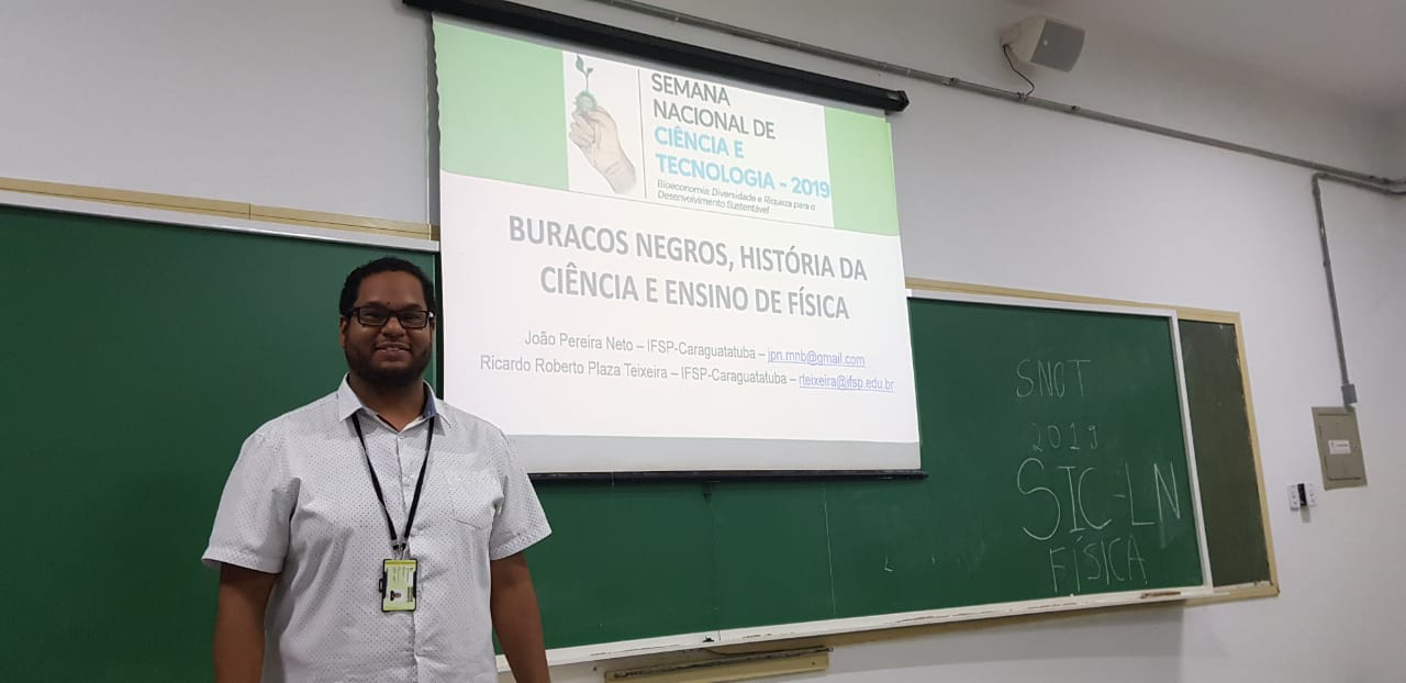 Foto: Apresentação do trabalho de João Pereira Neto