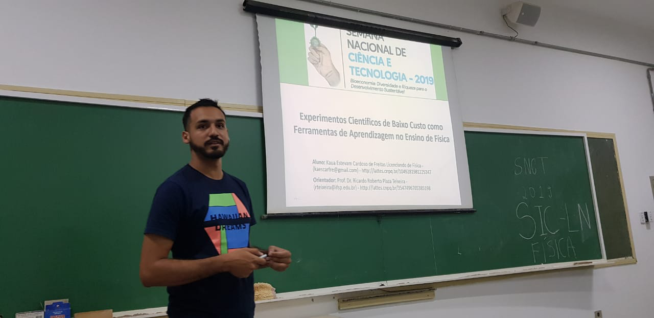 Foto: Apresentação do trabalho de Kaua Freitas