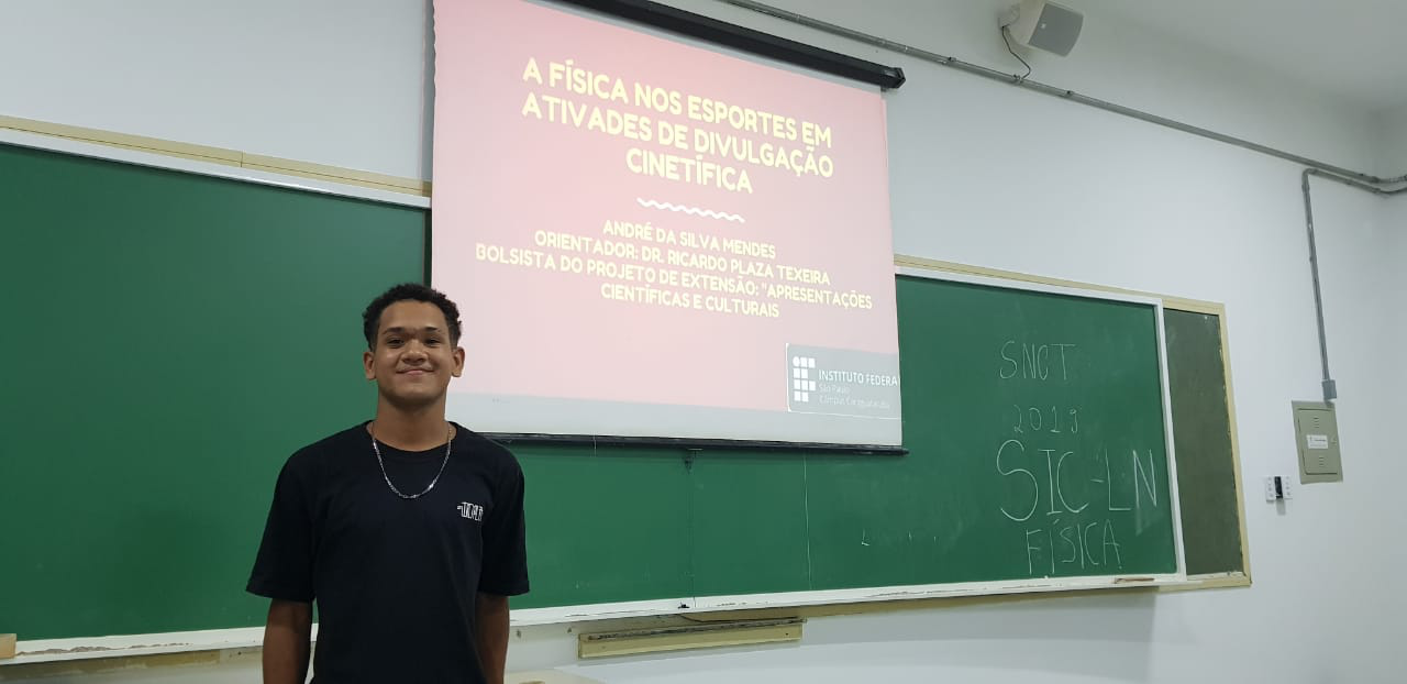 Foto: Apresentação do trabalho de André Mendes