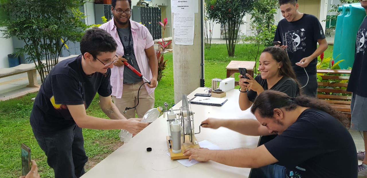 Foto: Experimento envolvendo a área de eletricidade