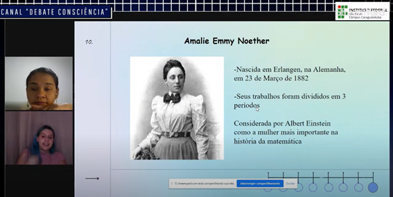 Imagem 6 - Slide apresentado por Izabella Chemello