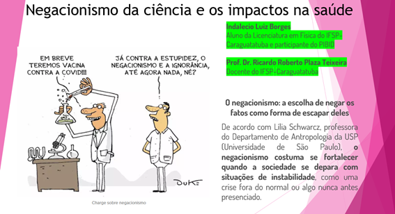 Imagem 7 - Slide apresentado por Indalecio