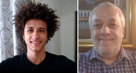 Imagem 1 – Ryan Nepomuceno Montemor e professor Ricardo Plaza