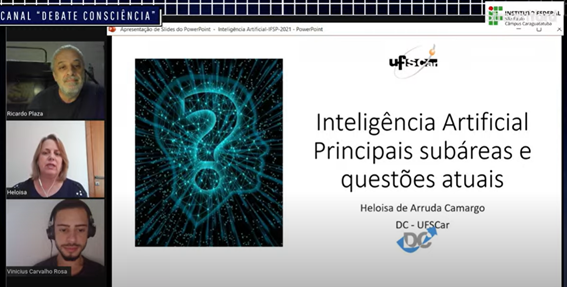 Imagem 4 - Início da apresentação da professora Heloísa