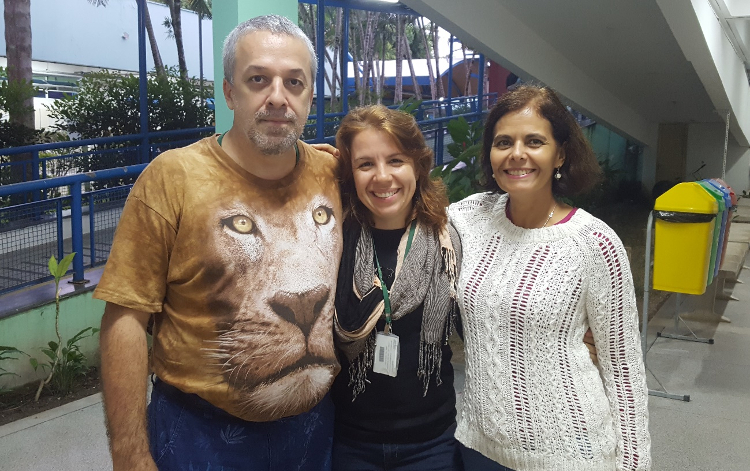 Professores Ricardo Plaza Priscila e Shirley