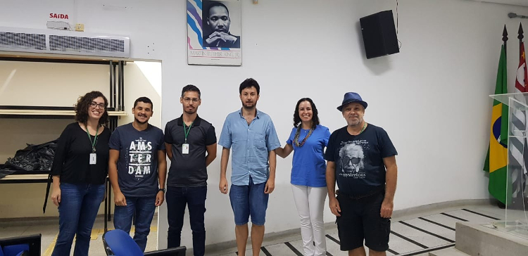 Foto Professores Ana Maria Romário Aleandro Luis Fernando Natália e Ricardo