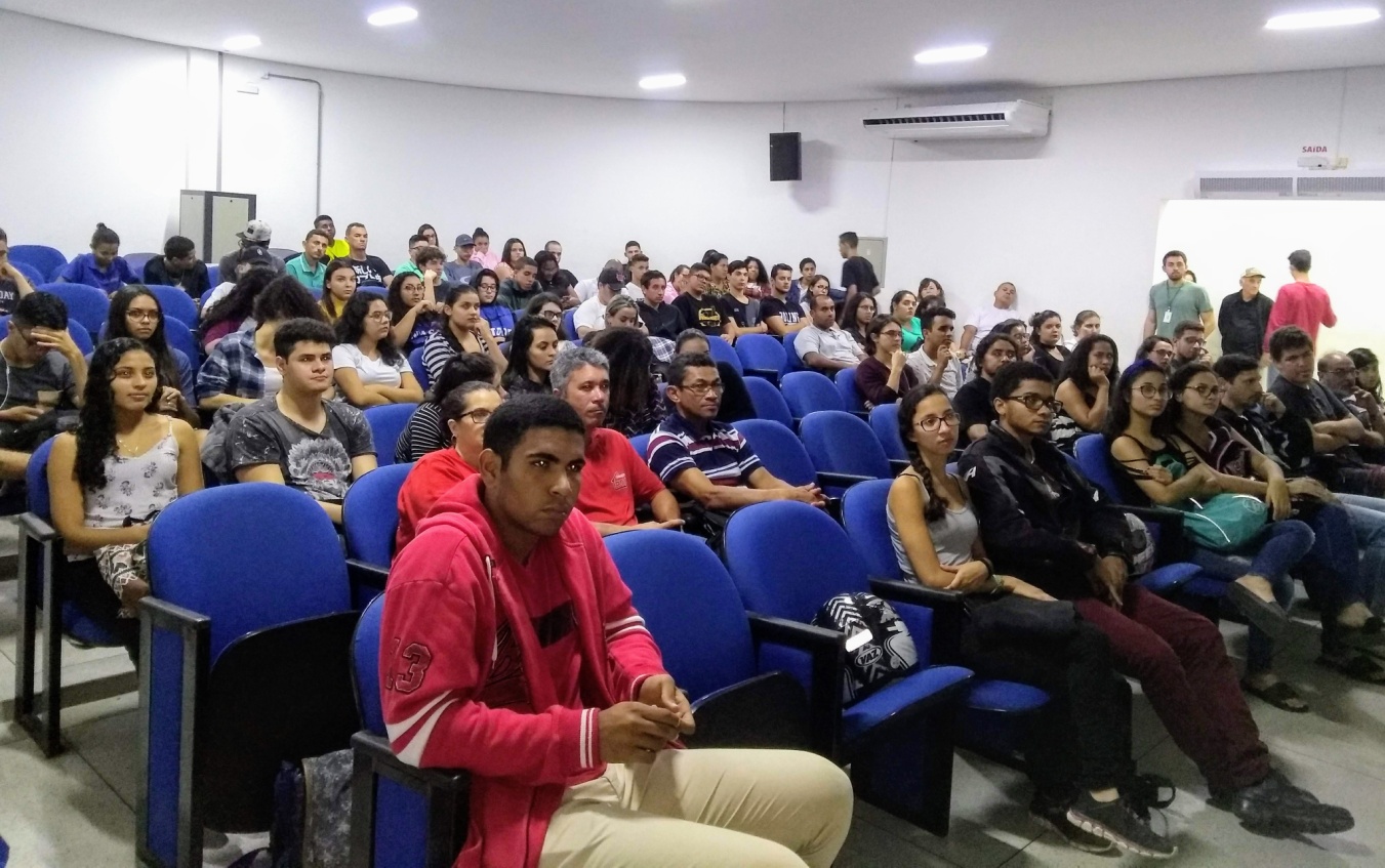 Figura 1: Alunos de Edificações do 1º ao 4º semestre durante o evento