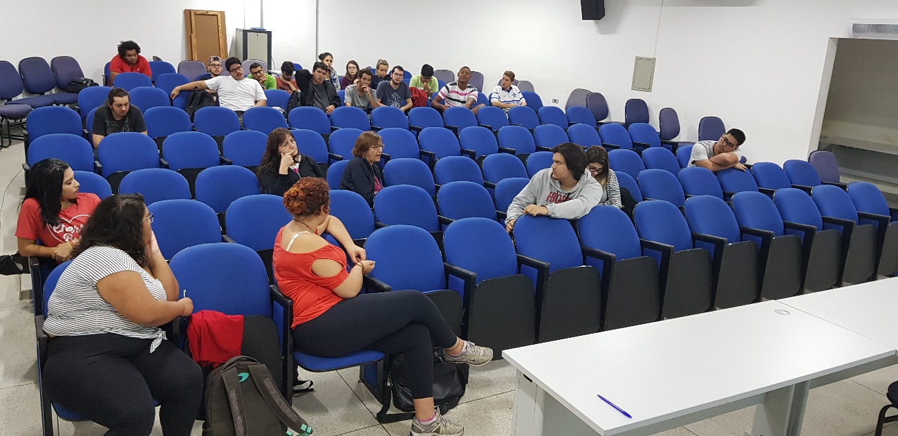 Debate após a exibição dos curtas da terceira sessão