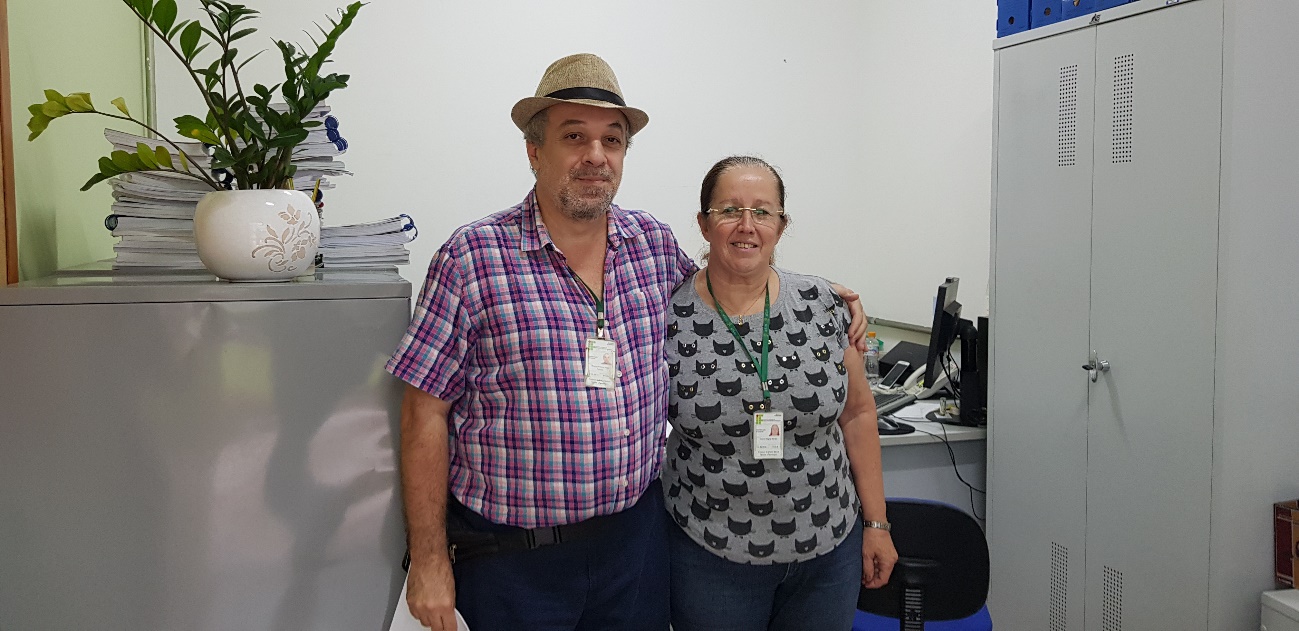 Professores Ricardo Plaza e Elaine Barreto